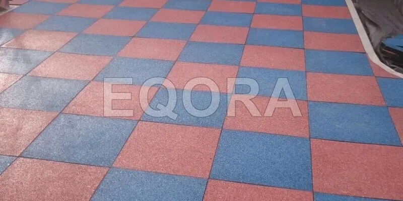 Резиновое покрытие из крошки для автосервисов в Касли