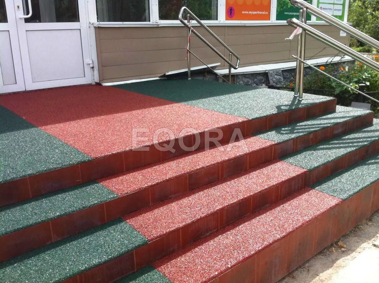 Резиновое покрытие на травмоопасные участки из резиновой крошки в Касли