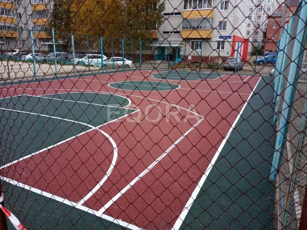 Резиновые покрытия из крошки для спортивных площадок в Касли