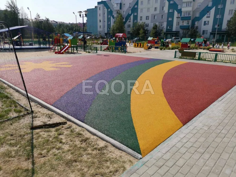 Подходит ли резиновое покрытие для детских площадок в Касли?